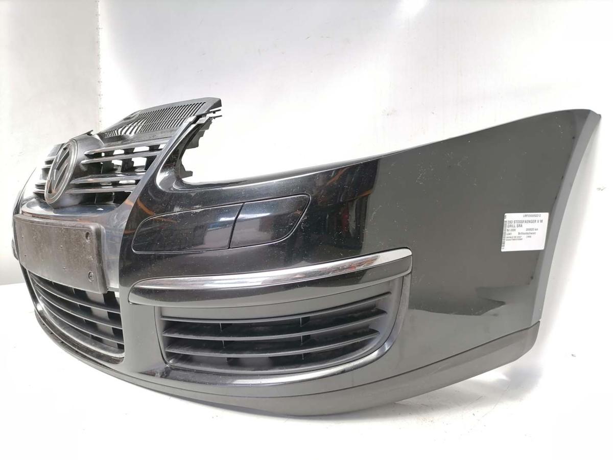 VW Golf 5 1K original Stoßstange Stossfänger vorn mit Grill L041 Brilliantschwarz Kombi Bj.2008